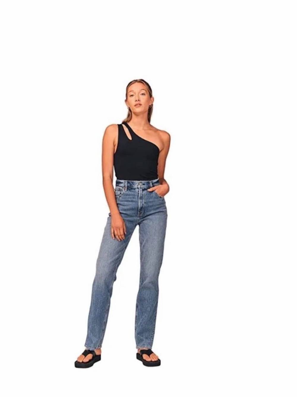 Abercrombie & Fitch Jeans 31 12r The 90s Straight Ultra High Rise Medium Denim
